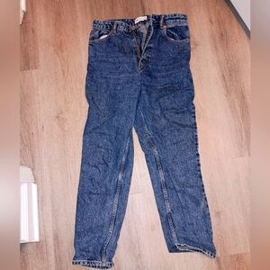 NWOT Women's Size 6 ZARA Blue Denim Mom High Waisted Jeans